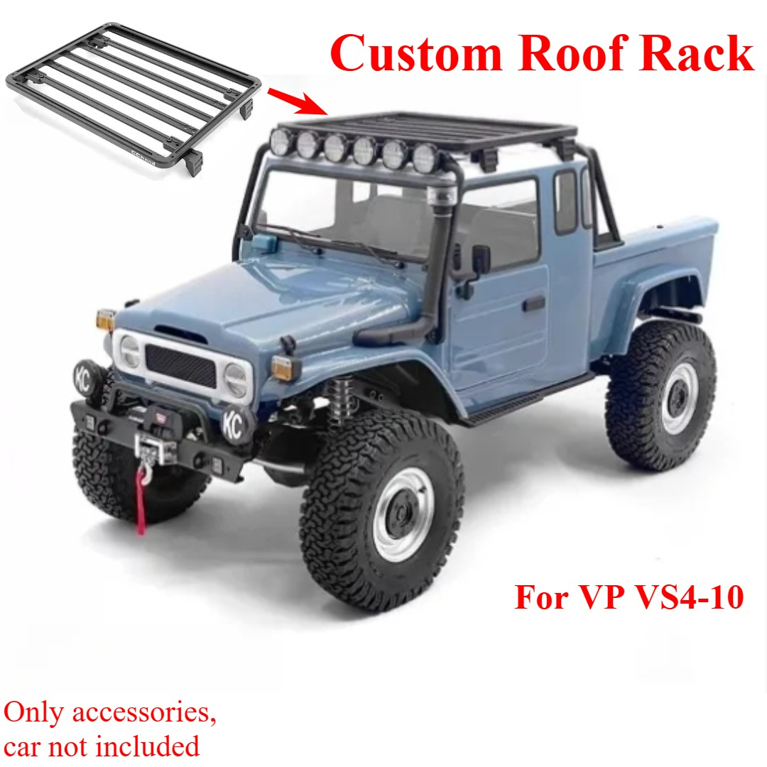 Car Accessories Roof Rack - 1/10 VP VS4‑10 クローラートラック用カスタムロールケージラゲッジラック改造キット シミュレーション外観アップグレード ホビーアクセサリー