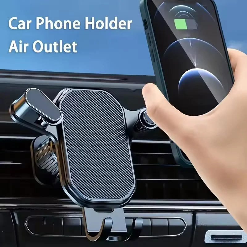 Car Accessories Phone Holder - 車載電話ホルダー 車のエアコン吹き出し口クリップマウント モバイルセルスタンド スマートフォン GPSサポート 4.7～6.7インチのモバイルデバイス用