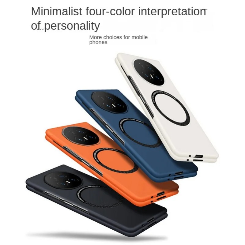 Wireless Car Charger - Honor Magic V5/V3/V2/VS3/VS2用 高級スリムフレームレス車載マグネット式スマホケース 耐衝撃 ワイヤレス充電対応