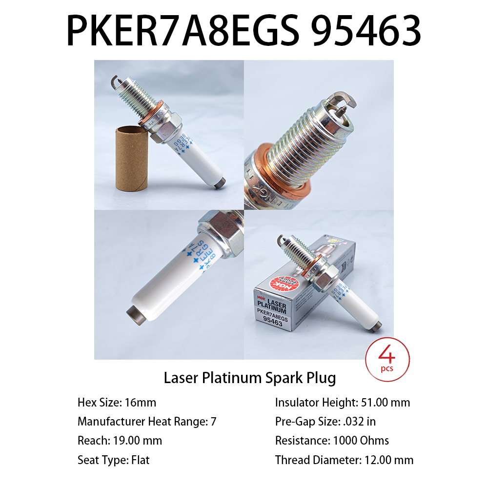 Ngk Spark Plug Laser Iridium - Ngkレーザーイリジウムスパークプラグ、ゴルフ7、オクタビア、スウィフト、ティグアン、OEM、04e905602、ppker7a8egs 95463, 4個に適しています