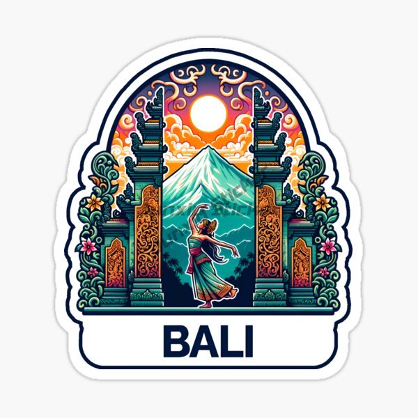 Car Accessories Bali - バリ島インドネシアビーチサーフィンカーステッカーカーアクセサリービニール防水装飾デカール