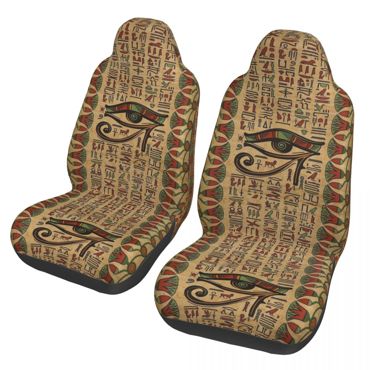 Car Accessories Egypt - ホルスの目エジプトユニバーサルカーシートカバーあらゆる種類のモデルに適しています古代エジプトシートカバー繊維カーアクセサリー