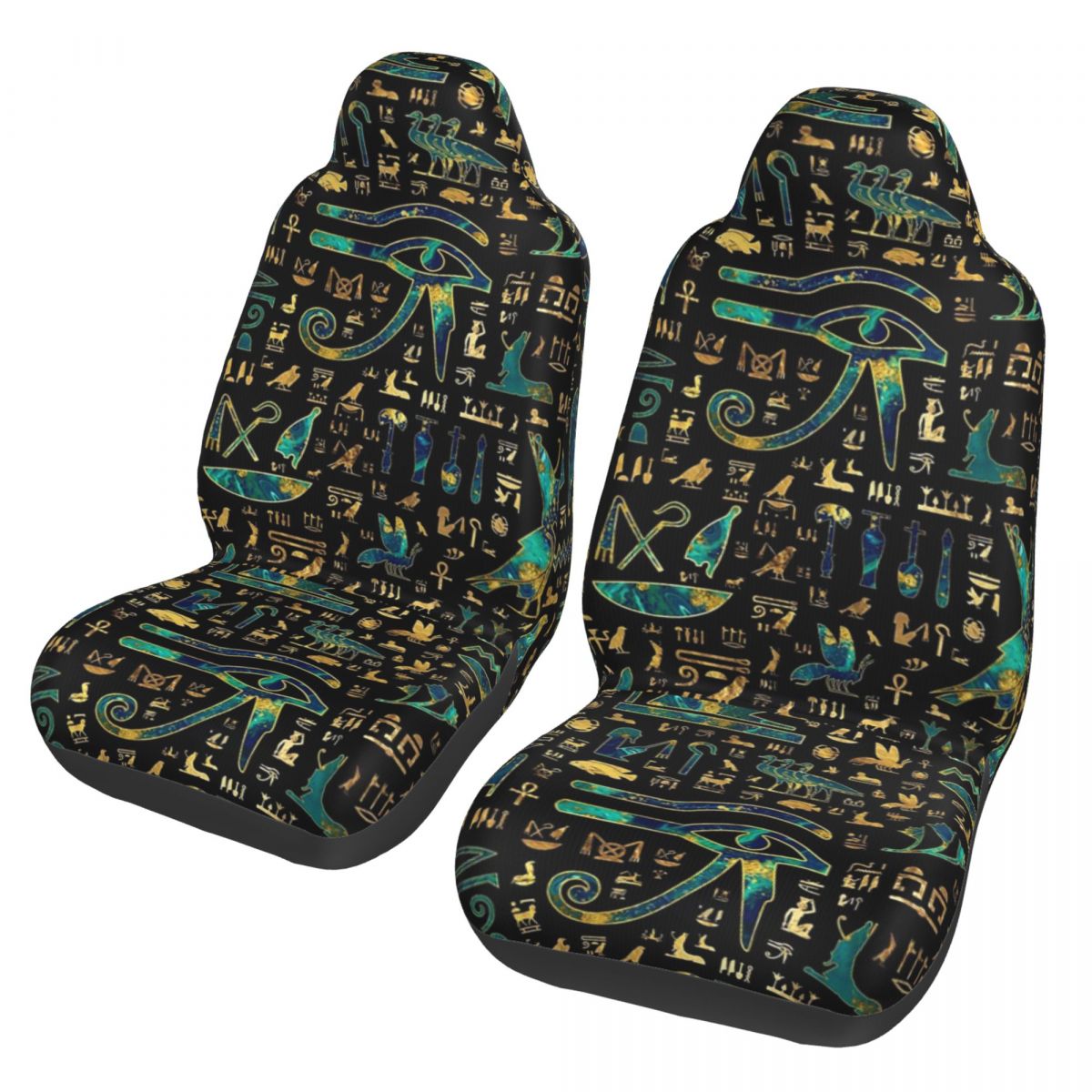 Car Accessories Egypt - 古代エジプト象形文字ユニバーサルカーシートカバー四季AUTOYOUTHエジプトシートカバーポリエステルカーアクセサリー