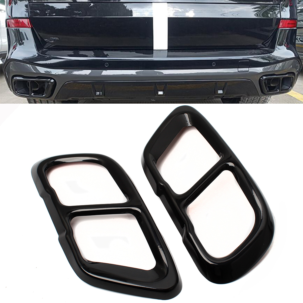 Car Accessories You Need - 車外装アクセサリー テールバックエキゾーストマフラーチップパイプ保護カバートリム BMW X5 G05 X6