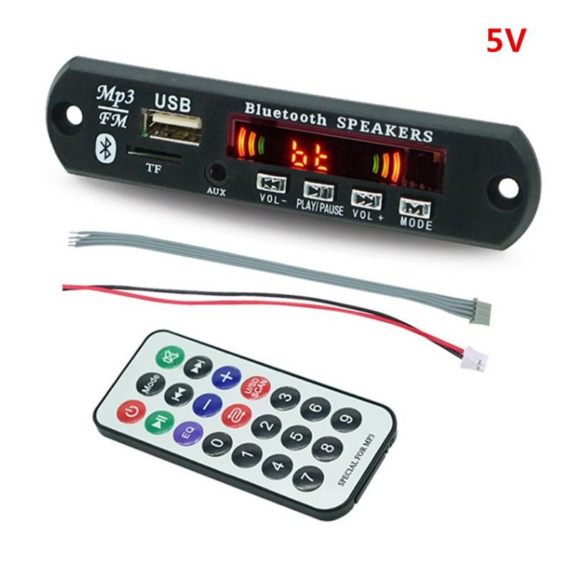 Fm Transmitter - ワイヤレスmp3プレーヤー,車のオーディオボード,USB tf,fmラジオモジュール,Bluetooth 5.0, 5v