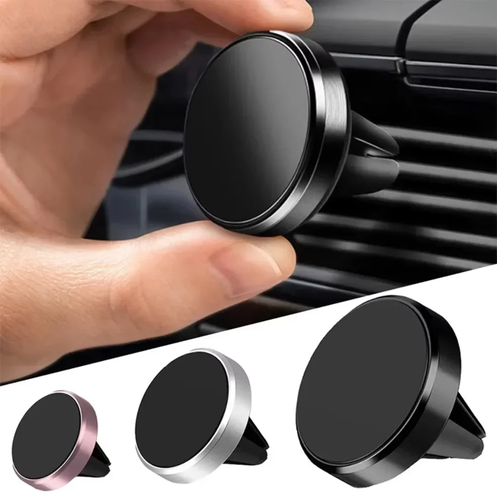 Car Accessories Phone Holder - マグネット式車載携帯電話ホルダー 車内エアコン吹き出し口用マウント ユニバーサルモバイルスマートフォンスタンド マグネットホルダー iPhone、Samsung対応