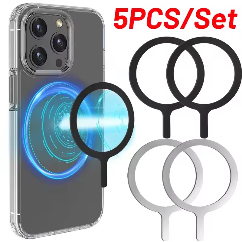Car Accessories Phone Holder - 5-1個入りステッカーリング Magsafeワイヤレス充電用 iPhone 15 16 17