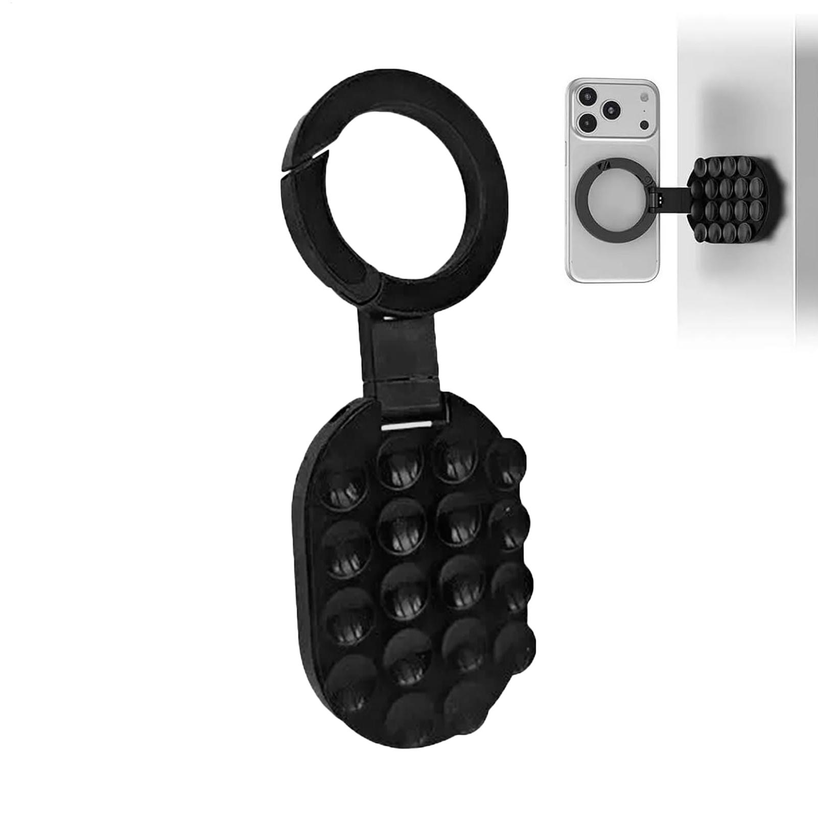 Car Accessories Phone Holder - 360度回転式磁気吸着スマホ三脚マウント、車のミラー、キッチン、安定したハンズフリーモバイルデバイスホルダーに対応