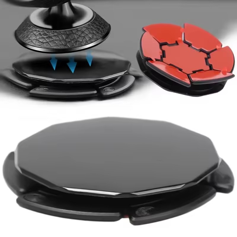Car Accessories Phone Holder - 車のダッシュボード吸盤携帯電話マウントベースユニバーサル吸盤電話ホルダーパッドディスク曲面車のダッシュボードフロントガラス用
