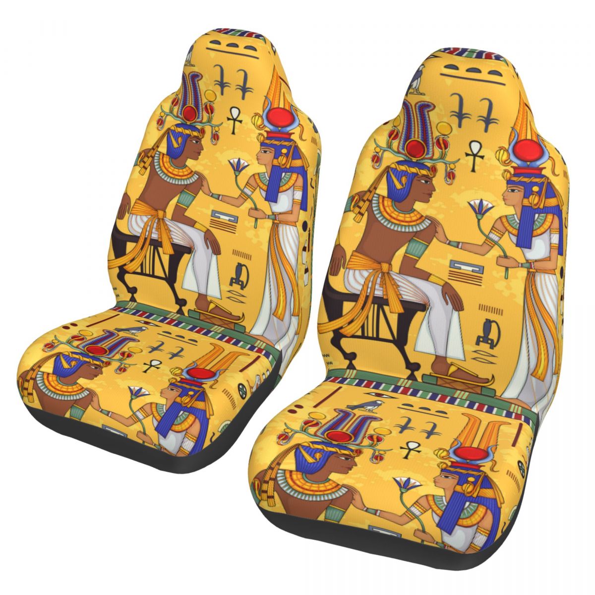 Car Accessories Egypt - 古代エジプトユニバーサルカーシートカバープロテクターインテリアアクセサリーAUTOYOUTHレトロエジプトシンボルカーシートカバーハンティング
