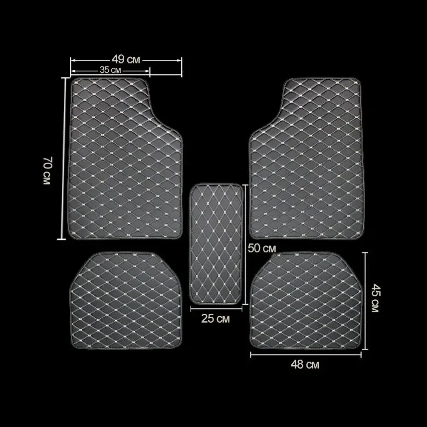 車のフロアマット 5 個 PU レザーユニバーサル品質防水自 - Car Accessories You Need のレビューと価格