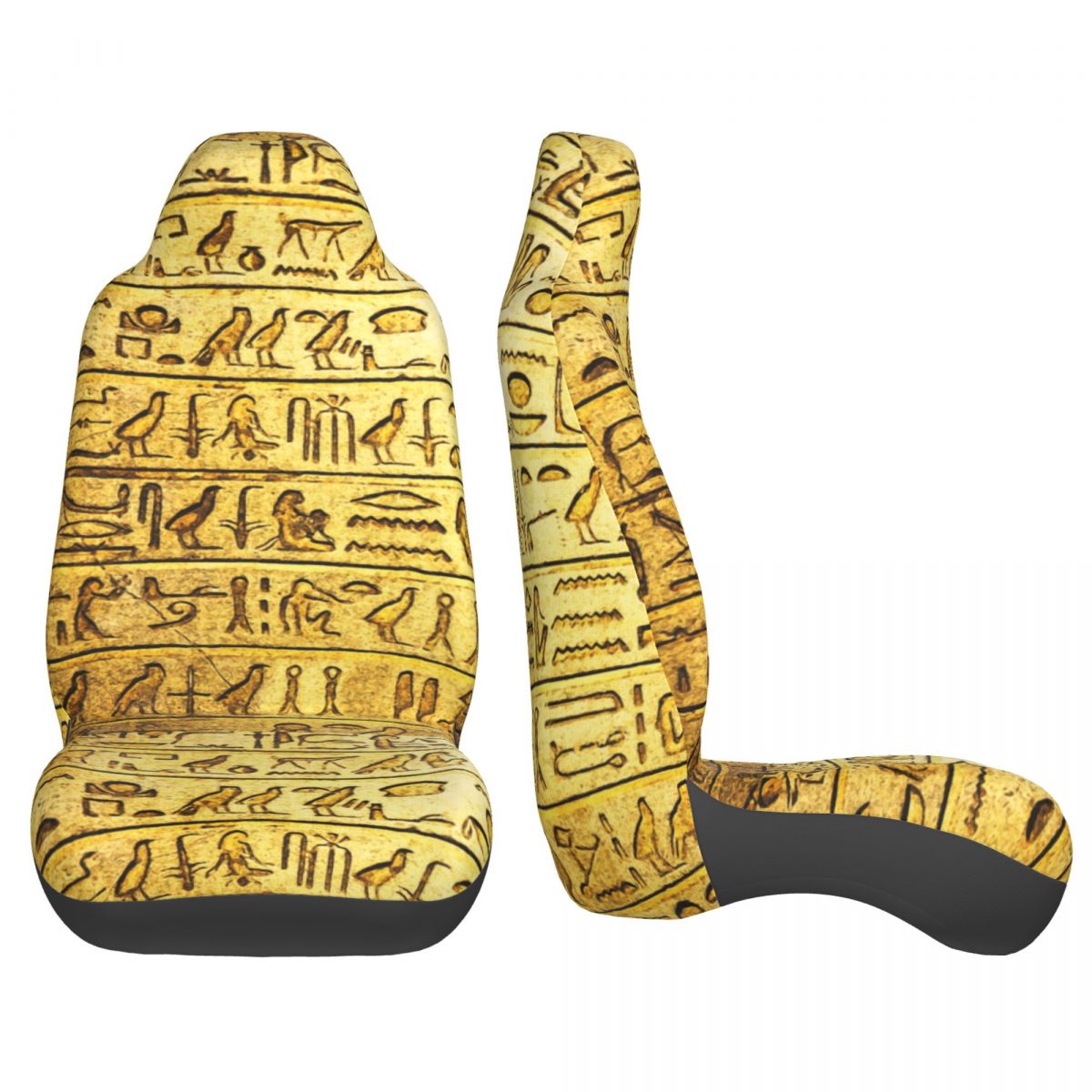 古代エジプトの象形文字ユニバーサルカーシートカバーほとんどの - Car Accessories Egypt のレビューと価格