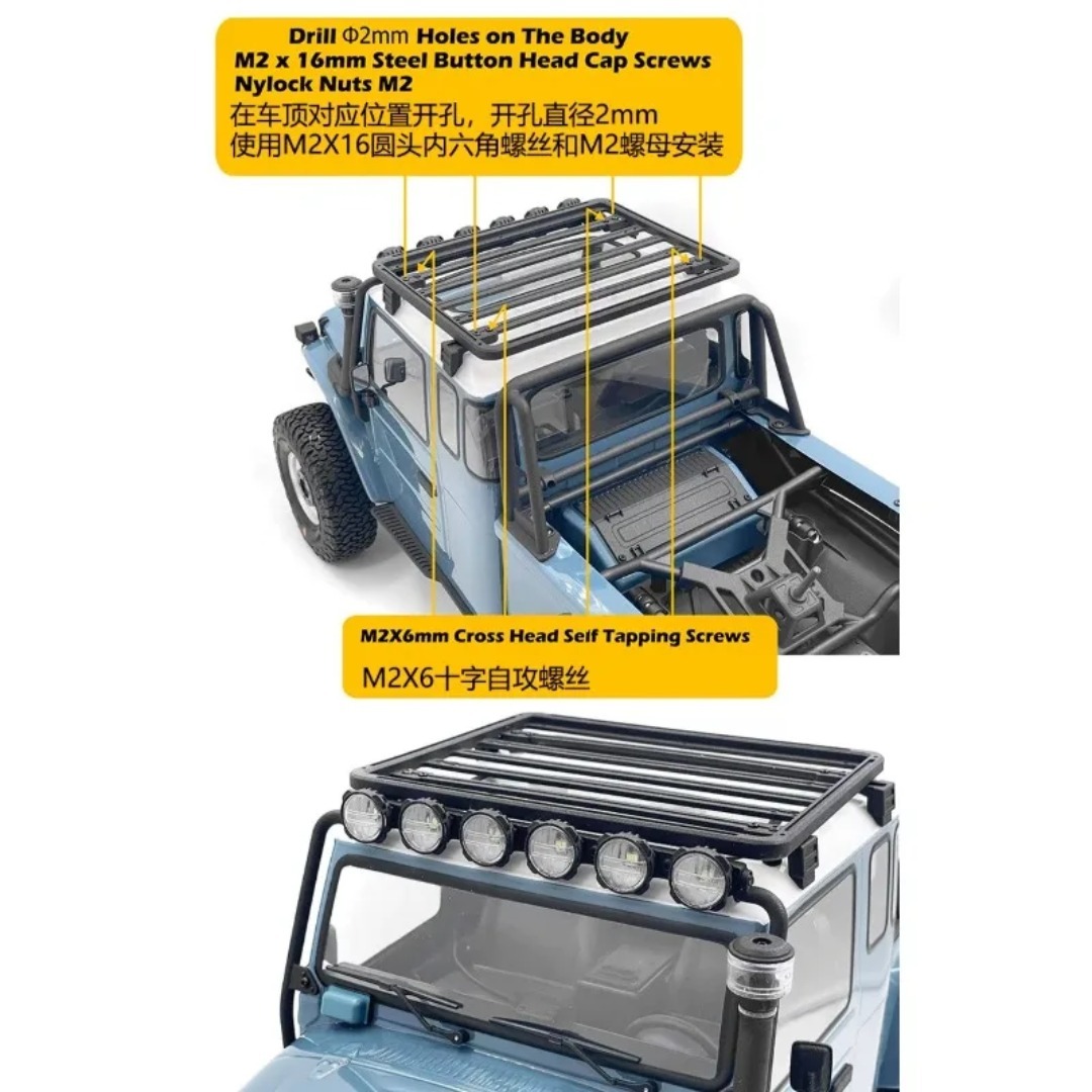 1/10 VP VS4‑10 クローラートラック用カスタムロ - Car Accessories Roof Rack のレビューと価格