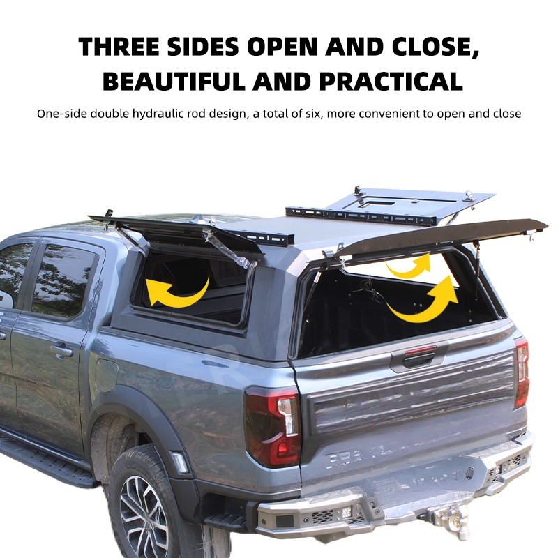 高品質ステンレス製ハードトップピックアップトラック荷台カバー - Car Accessories Roof Rack のレビューと価格
