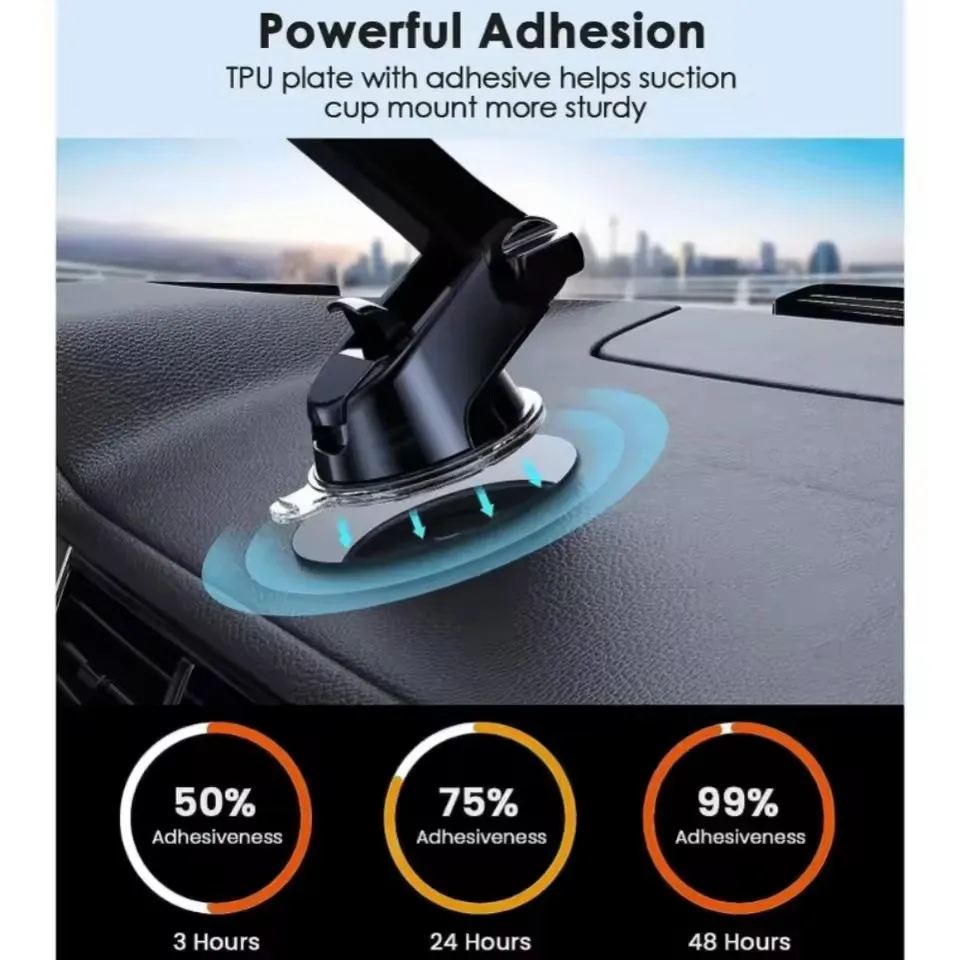 車のダッシュボード用粘着式スマホホルダー、吸盤式マウントパッ - Car Accessories Phone Holder のレビューと価格