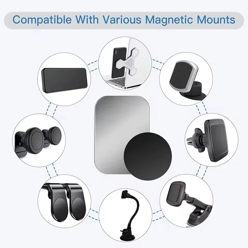 磁気式車載スマホホルダー用金属プレートディスク 薄い鉄板ステ - Car Accessories Phone Holder のレビューと価格