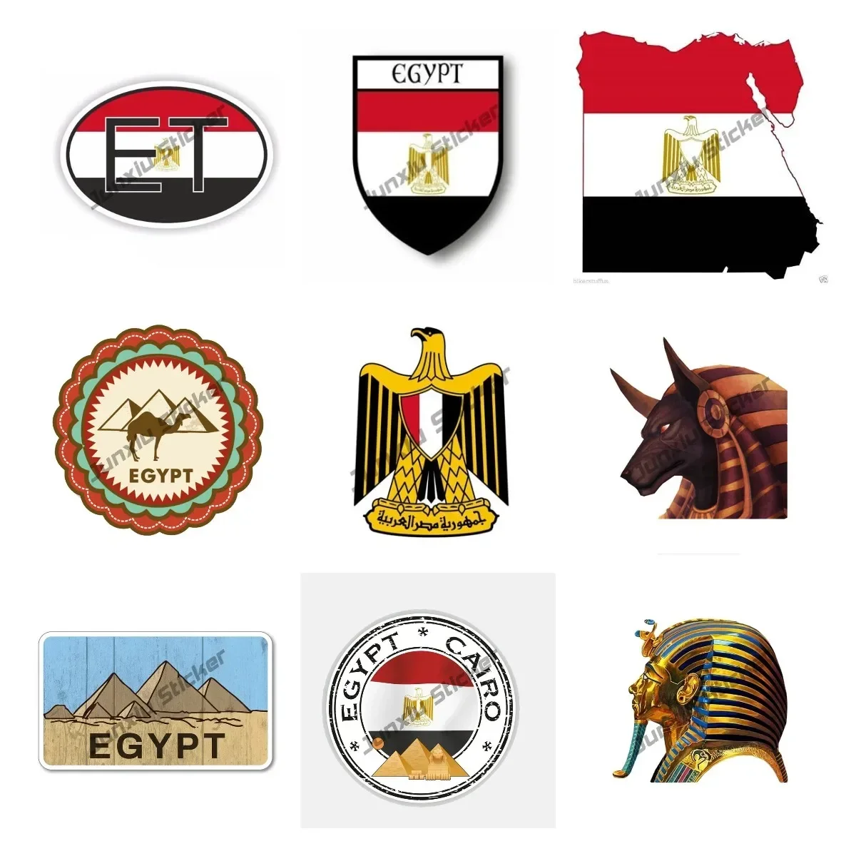 世界地図ステッカー,ピラミッド,砂漠,砂漠,ラップトップ,窓 - Car Accessories Egypt のレビューと価格