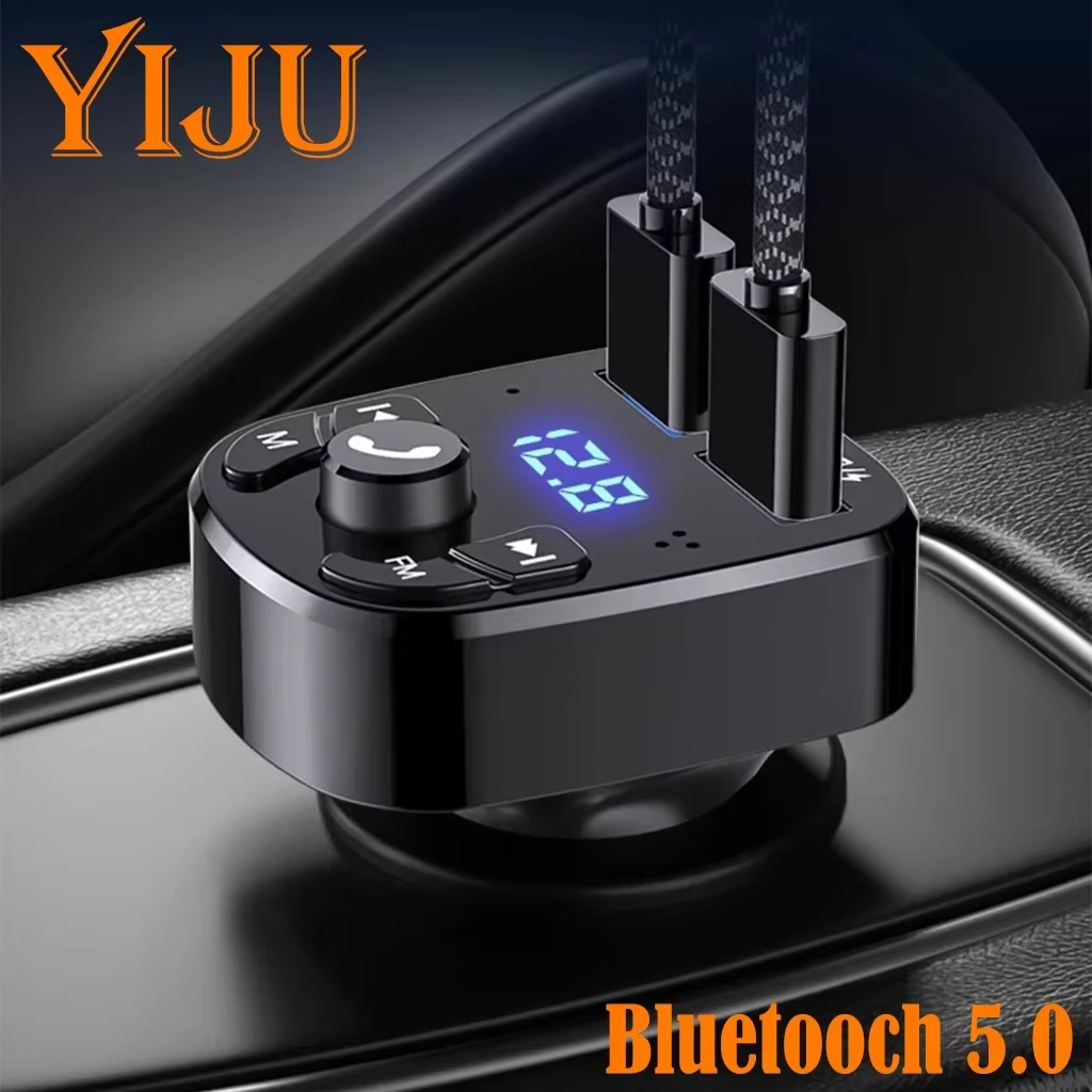 車の Bluetooth 5.0 Fm トランスミッター、ワ - Wireless Car Charger のレビューと価格