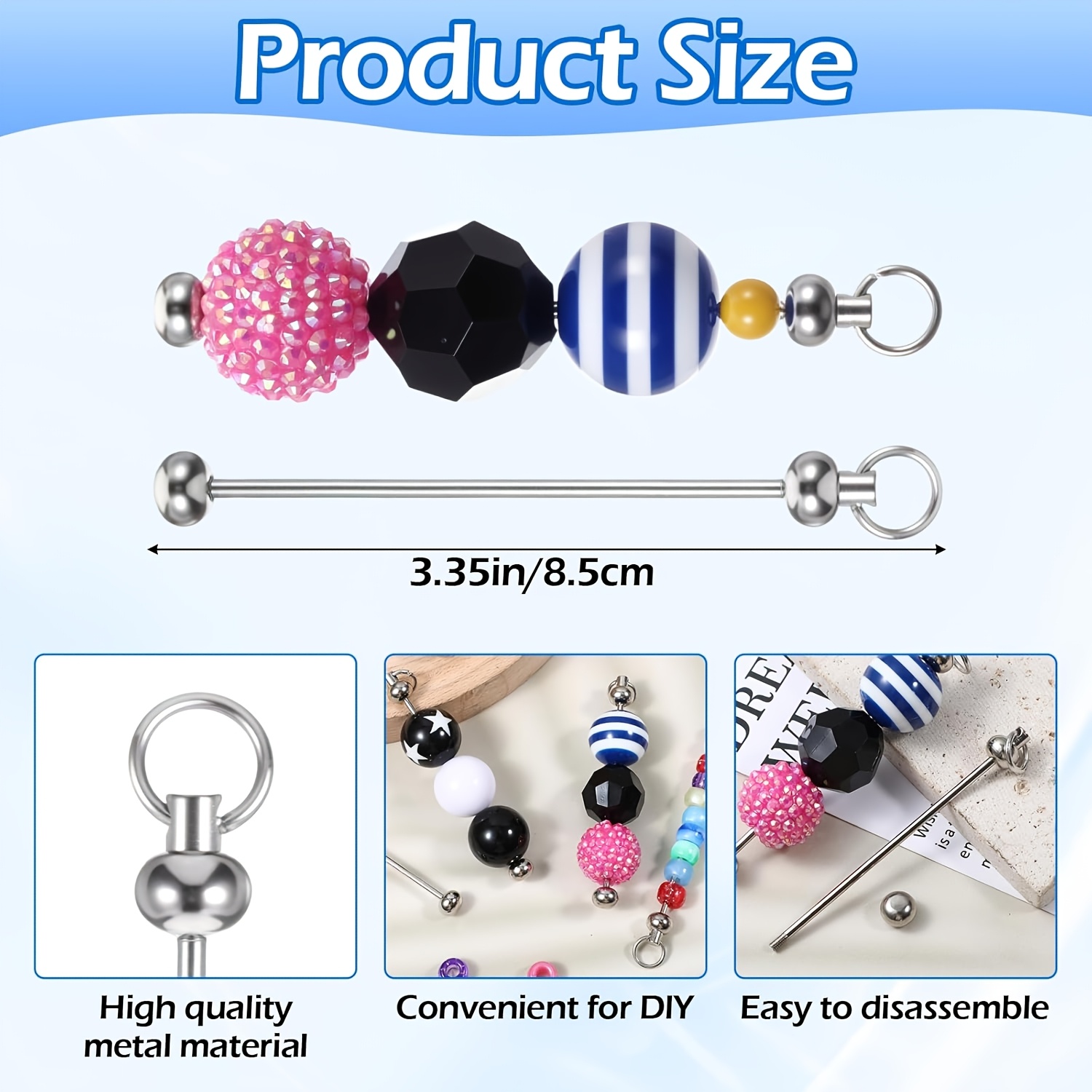 実用的な卸売キーホルダー作成用品絶妙なブランクビーズバーDI - Car Accessories You Need のレビューと価格