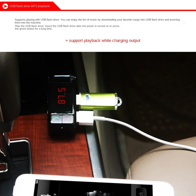 BC06 車の Bluetooth 互換 Fm トランスミッ - Fm Transmitter のレビューと価格