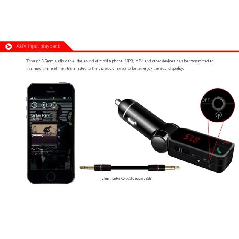 BC06 車の Bluetooth 互換 Fm トランスミッ - Fm Transmitter のレビューと価格