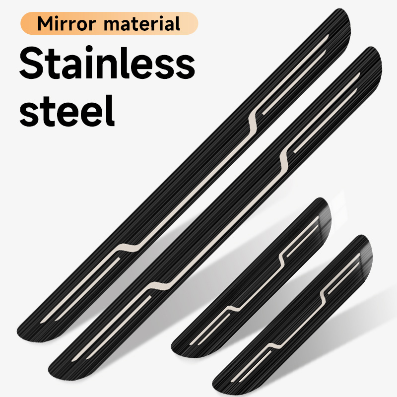 ステンレス製車のドアシルストリップ汚れ防止ステッカーカバー装 - Car Accessories You Need のレビューと価格