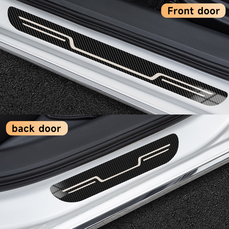 ステンレス製車のドアシルストリップ汚れ防止ステッカーカバー装 - Car Accessories You Need のレビューと価格