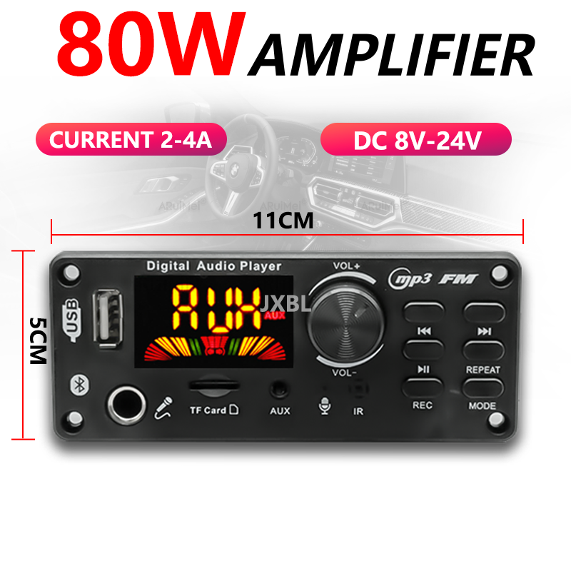 80W Bluetooth 5.0 MP3 デコーダーボード - Fm Transmitter のレビューと価格