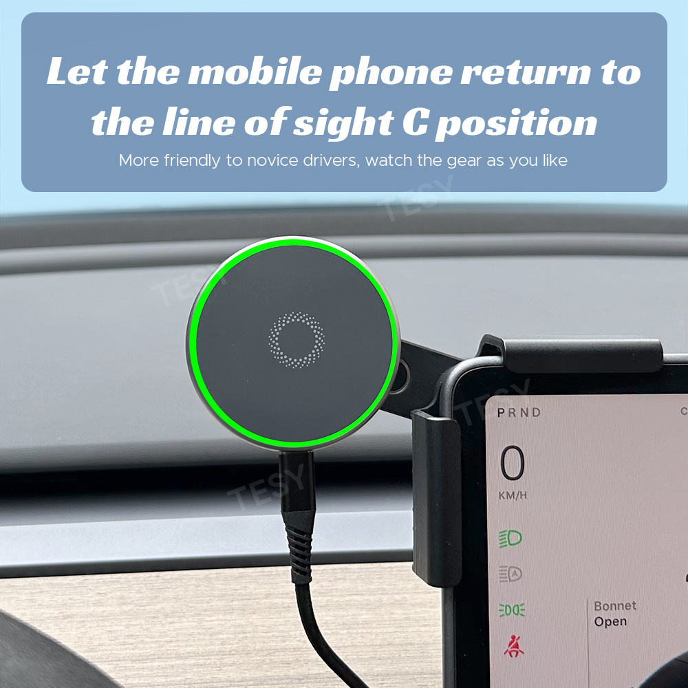 車載スマホホルダー 15W マグネット式ワイヤレス充電器 M - Wireless Car Charger のレビューと価格