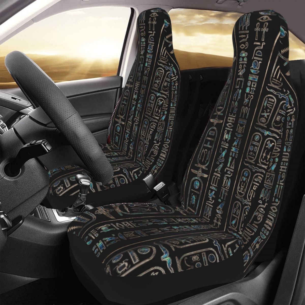 象形文字エジプトユニバーサルカーシートカバープロテクターイン - Car Accessories Egypt のレビューと価格