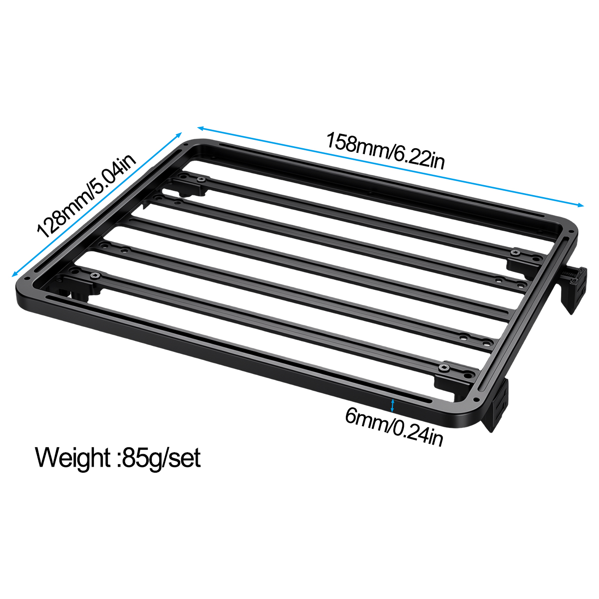 1/10 RCクローラー用CNCアルミ製ルーフラック ラゲー - Car Accessories Roof Rack のレビューと価格