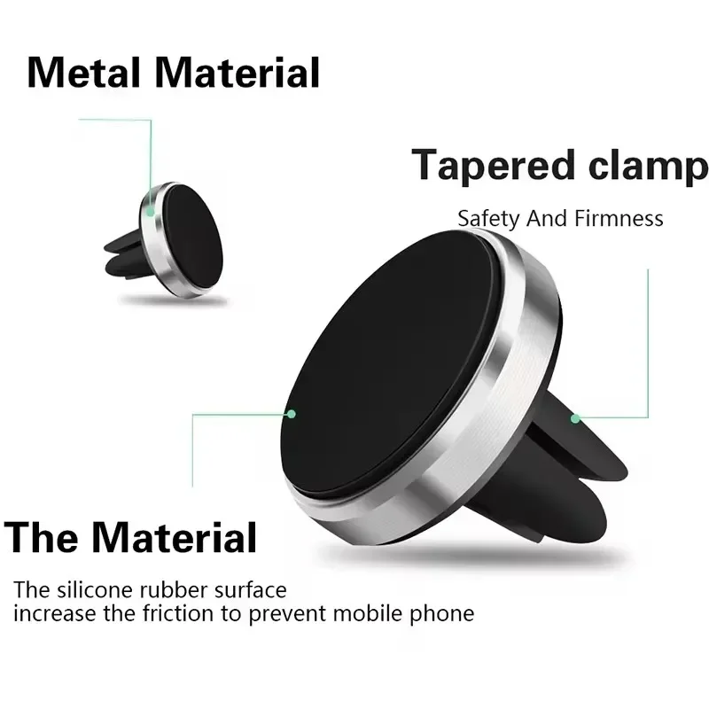 マグネット式車載携帯電話ホルダー 車内エアコン吹き出し口用マ - Car Accessories Phone Holder のレビューと価格