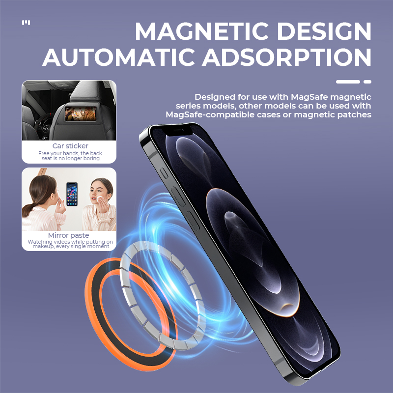 MagSafe対応 強力マグネットリング式スマホホルダー 粘 - Car Accessories Phone Holder のレビューと価格