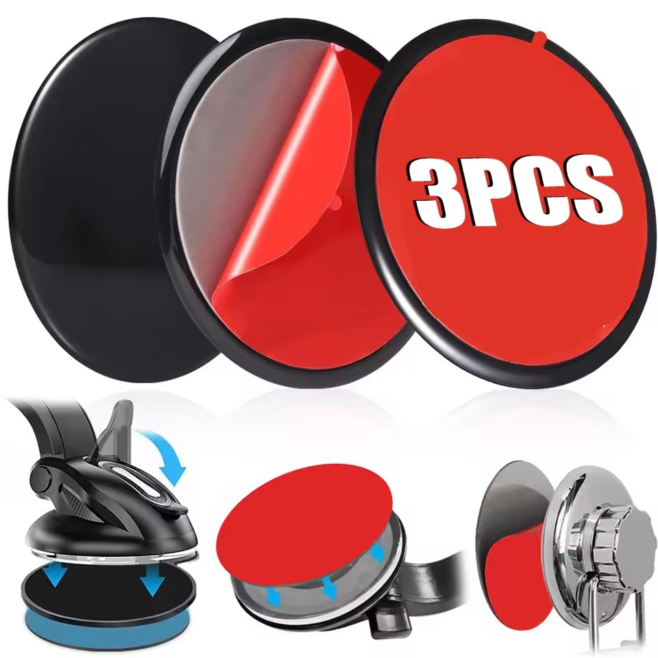 ユニバーサルダッシュボード粘着パッドセット、吸盤グリップカー - Car Accessories Phone Holder のレビューと価格