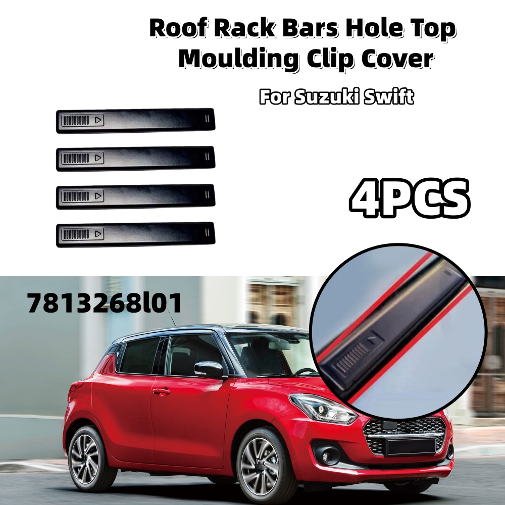 車のルーフラックバー穴トップ成形クリップカバー車外装サンルー - Car Accessories Roof Rack のレビューと価格