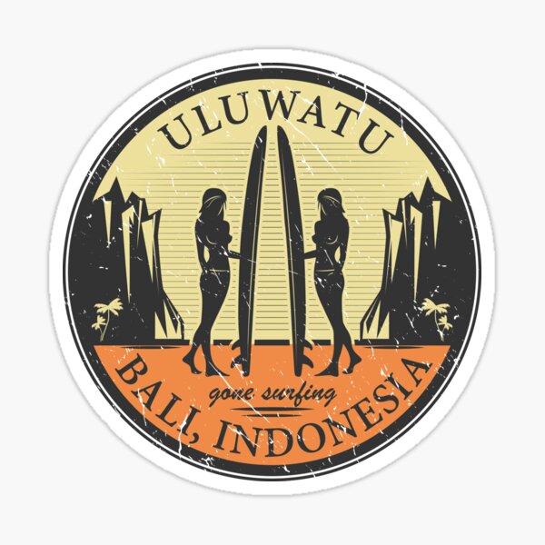 バリ島インドネシアビーチサーフィン風景車のステッカー車のデカ - Car Accessories Bali のレビューと価格