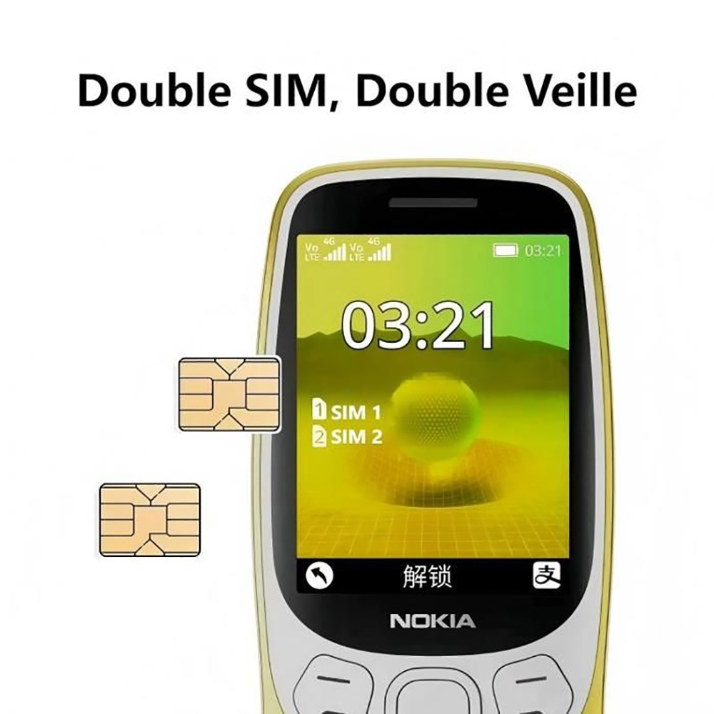 Nokia 3210 4G 電話 2SIM Bluetoot - Fm Transmitter のレビューと価格