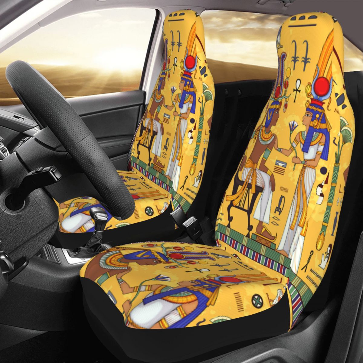 古代エジプトユニバーサルカーシートカバープロテクターインテリ - Car Accessories Egypt のレビューと価格