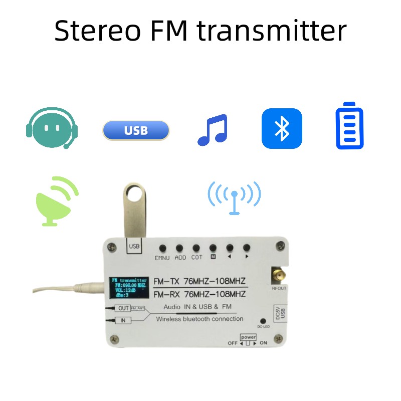 Dspラジオ、キャンパスラジオ受信機、fm送信機、76-10 - Fm Transmitter のレビューと価格