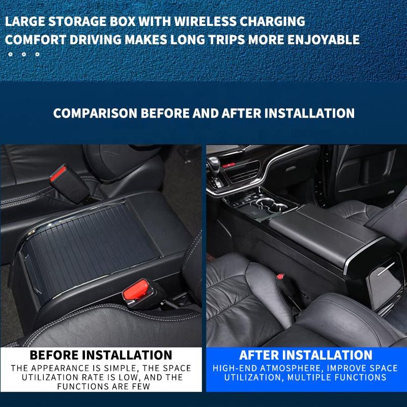 エリシオンカー SUV トラック センターコンソールオーガナ - Wireless Car Charger のレビューと価格